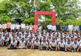 Flag hoisting at CEC